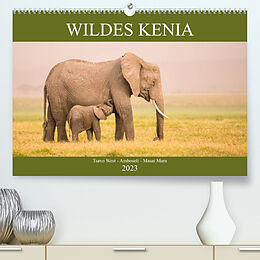 Kalender Wildes Kenia (Premium, hochwertiger DIN A2 Wandkalender 2023, Kunstdruck in Hochglanz) von Martina Schikore