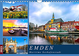 Kalender EMDEN maritime Seehafenstadt (Wandkalender 2023 DIN A4 quer) von Andrea Dreegmeyer