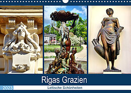 Kalender Rigas Grazien - Lettische Schönheiten (Wandkalender 2023 DIN A3 quer) von Henning von Löwis of Menar