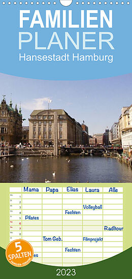Kalender Familienplaner Hansestadt Hamburg (Wandkalender 2023 , 21 cm x 45 cm, hoch) von kattobello