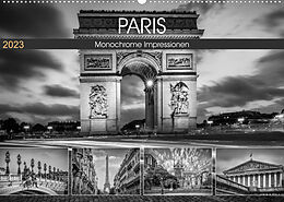 Kalender PARIS Monochrome Impressionen (Wandkalender 2023 DIN A2 quer) von Melanie Viola
