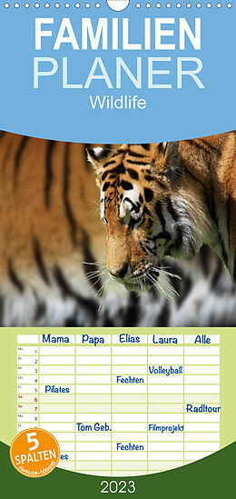 Kalender Familienplaner Wildlife II / 2023 (Wandkalender 2023 , 21 cm x 45 cm, hoch) von Jens Klingebiel