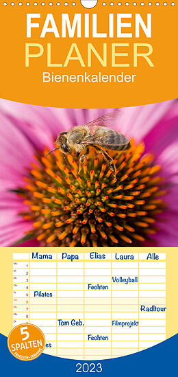 Kalender Familienplaner Bienenkalender (Wandkalender 2023 , 21 cm x 45 cm, hoch) von Mark Bangert