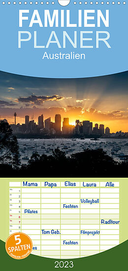 Kalender Familienplaner Australien (Wandkalender 2023 , 21 cm x 45 cm, hoch) von Markus Gann (magann)