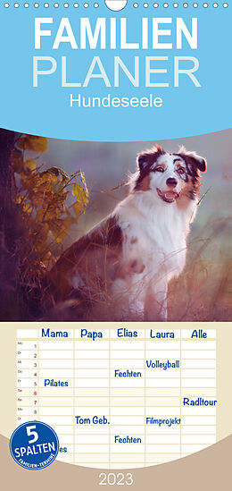 Kalender Familienplaner Hundeseele (Wandkalender 2023 , 21 cm x 45 cm, hoch) von Katrin Buttkau