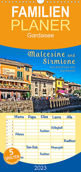 Kalender Familienplaner Malcesine und Sirmione, Schönheiten am Gardasee (Wandkalender 2023 , 21 cm x 45 cm, hoch) von Peter Roder