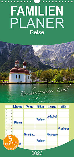 Kalender Familienplaner Berchtesgadener Land (Wandkalender 2023 , 21 cm x 45 cm, hoch) von Dominik Wigger
