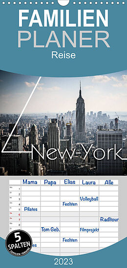 Kalender Familienplaner New York Shoots (Wandkalender 2023 , 21 cm x 45 cm, hoch) von Oliver Pinkoss Photostorys