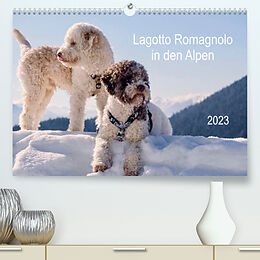 Kalender Lagotto Romagnolo in den Alpen 2023 (Premium, hochwertiger DIN A2 Wandkalender 2023, Kunstdruck in Hochglanz) von wuffclick-pic