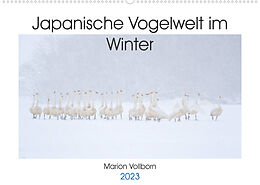 Kalender Japanische Vogelwelt im Winter (Wandkalender 2023 DIN A2 quer) von Marion Vollborn