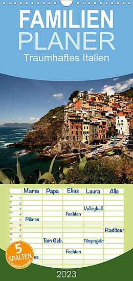 Kalender Familienplaner Traumhaftes Italien (Wandkalender 2023 , 21 cm x 45 cm, hoch) von Peter Schickert