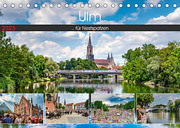 Kalender Ulm für Nestspatzen (Tischkalender 2023 DIN A5 quer) von Trancerapid Photography