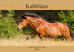 Kalender Kaltblüter - Schwere Pferde mit Charme (Tischkalender 2023 DIN A5 quer) von Meike Bölts