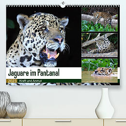 Kalender Jaguare im Pantanal (Premium, hochwertiger DIN A2 Wandkalender 2023, Kunstdruck in Hochglanz) von Yvonne und Michael Herzog