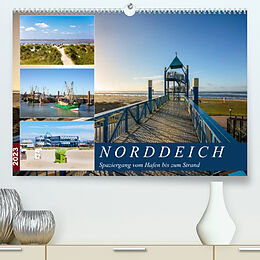 Kalender Norddeich Spaziergang vom Hafen bis zum Strand (Premium, hochwertiger DIN A2 Wandkalender 2023, Kunstdruck in Hochglanz) von A. Dreegmeyer