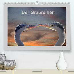Kalender Der Graureiher (Premium, hochwertiger DIN A2 Wandkalender 2023, Kunstdruck in Hochglanz) von Rufotos