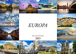 Kalender Europa Die Hauptstädte (Wandkalender 2023 DIN A3 quer) von Dirk Meutzner