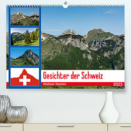 Kalender Gesichter der Schweiz - Walliser Weiden (Premium, hochwertiger DIN A2 Wandkalender 2023, Kunstdruck in Hochglanz) von Alain Gaymard