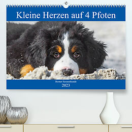 Kalender Kleine Herzen auf 4 Pfoten - Berner Sennenhunde (Premium, hochwertiger DIN A2 Wandkalender 2023, Kunstdruck in Hochglanz) von Sigrid Starick