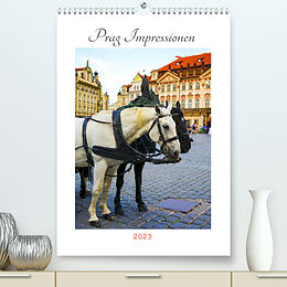 Kalender Prag Impressionen (Premium, hochwertiger DIN A2 Wandkalender 2023, Kunstdruck in Hochglanz) von Julia Wankmüller