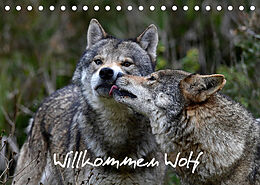 Kalender Willkommen Wolf (Tischkalender 2023 DIN A5 quer) von Benny Trapp