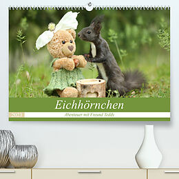 Kalender Eichhörnchen - Abenteuer mit Freund Teddy (Premium, hochwertiger DIN A2 Wandkalender 2023, Kunstdruck in Hochglanz) von Birgit Cerny