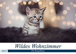 Kalender Wildes Wohnzimmer - Die Bengalkatze (Wandkalender 2023 DIN A3 quer) von Robyn meets Elos Photography