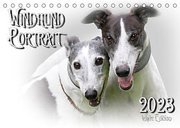 Kalender Windhund Portrait 2023 White Edition (Tischkalender 2023 DIN A5 quer) von Andrea Redecker
