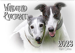 Kalender Windhund Portrait 2023 White Edition (Wandkalender 2023 DIN A2 quer) von Andrea Redecker
