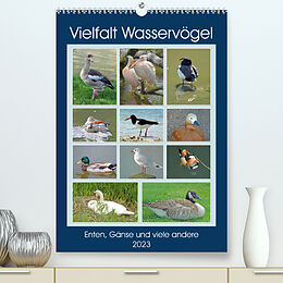 Kalender Vielfalt Wasservögel (Premium, hochwertiger DIN A2 Wandkalender 2023, Kunstdruck in Hochglanz) von Claudia Kleemann