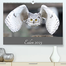 Kalender Eulen 2023 (Premium, hochwertiger DIN A2 Wandkalender 2023, Kunstdruck in Hochglanz) von Jürgen Trimbach