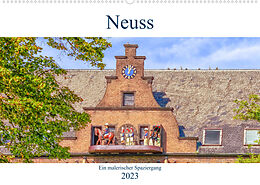 Kalender Neuss - Ein malerischer Spaziergang (Wandkalender 2023 DIN A2 quer) von Bettina Hackstein