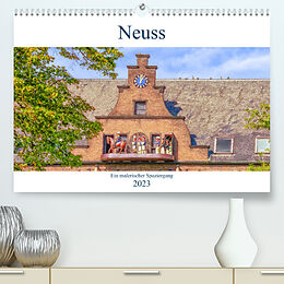 Kalender Neuss - Ein malerischer Spaziergang (Premium, hochwertiger DIN A2 Wandkalender 2023, Kunstdruck in Hochglanz) von Bettina Hackstein
