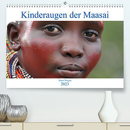 Kalender Kinderaugen der Maasai (Premium, hochwertiger DIN A2 Wandkalender 2023, Kunstdruck in Hochglanz) von Joern Stegen