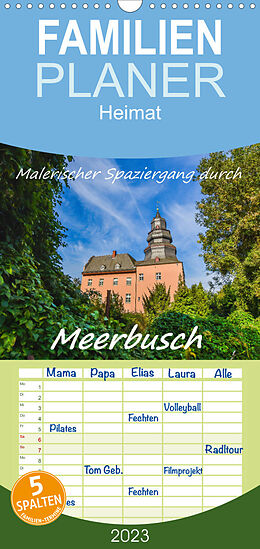 Kalender Familienplaner Malerischer Spaziergang durch Meerbusch (Wandkalender 2023 , 21 cm x 45 cm, hoch) von Bettina Hackstein