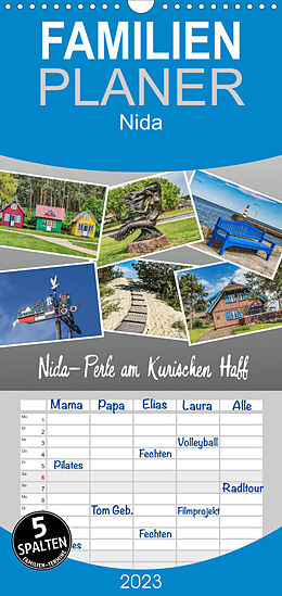 Kalender Familienplaner Nida - Perle am Kurischen Haff (Wandkalender 2023 , 21 cm x 45 cm, hoch) von Gunter Kirsch