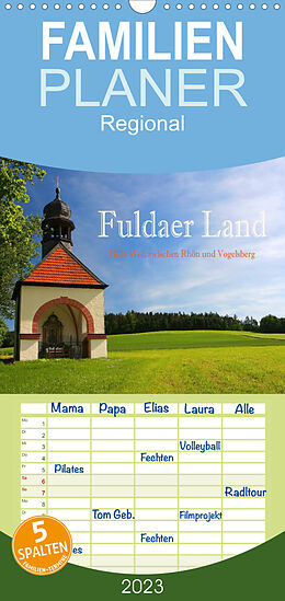 Kalender Familienplaner Fuldaer Land - Heile Welt zwischen Rhön und Vogelsberg (Wandkalender 2023 , 21 cm x 45 cm, hoch) von Hans Pfleger