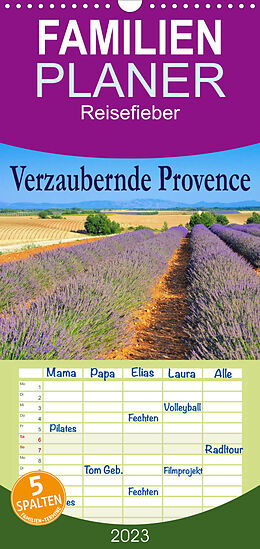 Kalender Familienplaner Verzaubernde Provence (Wandkalender 2023 , 21 cm x 45 cm, hoch) von LianeM