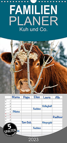 Kalender Familienplaner Kuh und Co. (Wandkalender 2023 , 21 cm x 45 cm, hoch) von E. Ehmke