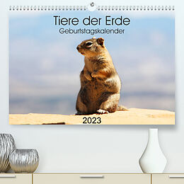 Kalender Tiere der Erde Geburtstagskalender (Premium, hochwertiger DIN A2 Wandkalender 2023, Kunstdruck in Hochglanz) von Denise Graupner
