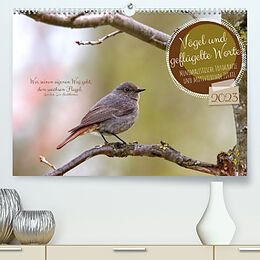 Kalender Vögel und geflügelte Worte (Premium, hochwertiger DIN A2 Wandkalender 2023, Kunstdruck in Hochglanz) von Sabine Löwer