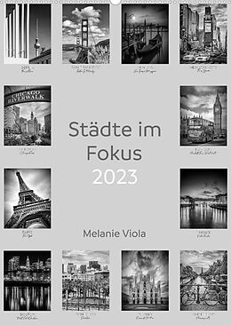 Kalender Städte im Fokus (Wandkalender 2023 DIN A2 hoch) von Melanie Viola