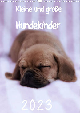 Kalender Kleine und große Hundekinder 2023 (Wandkalender 2023 DIN A3 hoch) von Heidi Bollich