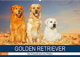 Kalender Golden Retriever - Ein Freund auf vier Pfoten (Wandkalender 2023 DIN A2 quer) von Sigrid Starick