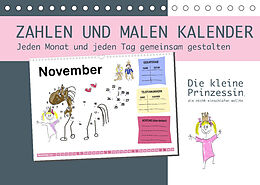 Kalender Zahlen und Malen Kalender mit der kleinen Prinzessin (Tischkalender 2023 DIN A5 quer) von steckandose, dmr