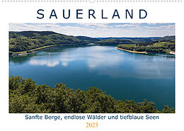 Kalender Sauerland - sanfte Berge, endlose Wälder und tiefblaue Seen (Wandkalender 2023 DIN A2 quer) von Heidi Bücker