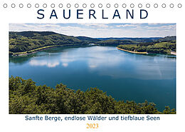 Kalender Sauerland - sanfte Berge, endlose Wälder und tiefblaue Seen (Tischkalender 2023 DIN A5 quer) von Heidi Bücker