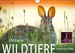 Kalender Unsere Wildtiere - scheu und schön (Wandkalender 2023 DIN A4 quer) von Peter Roder