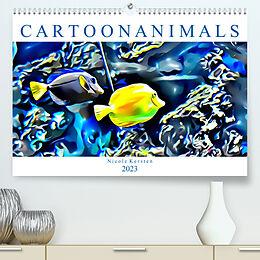 Kalender Cartoonanimals (Premium, hochwertiger DIN A2 Wandkalender 2023, Kunstdruck in Hochglanz) von Nicole Kersten