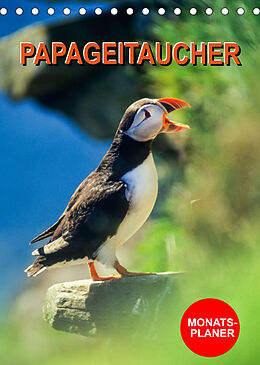 Kalender Papageitaucher Monatsplaner (Tischkalender 2023 DIN A5 hoch) von Carola Vahldiek